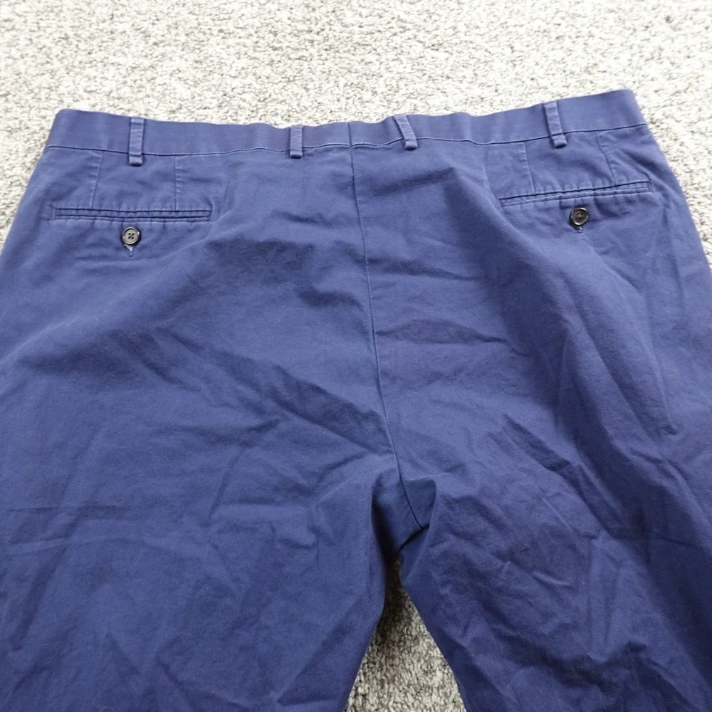 Ralph Lauren Pants‎ Mens 42X30 Blue Chino Trouser Golf Stretch Flat Front Preppy